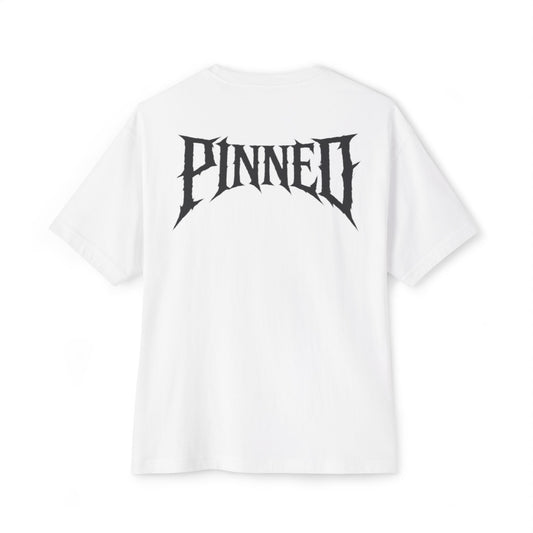 Pinned Logo Unisex Oversized Boxy Tee